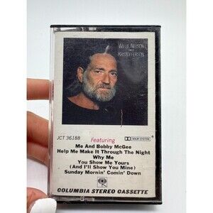 Vintage Willie Nelson Country Cassette Sings Kristofferson Columbia JCT-36188